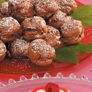 Chocolate-Hazelnut Cream Puffs Recipe Chocolate-Hazelnut Cream Puffs Recipe