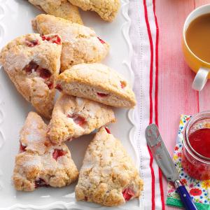Strawberries 'n' Cream Scones Recipe Strawberries 'n' Cream Scones Recipe