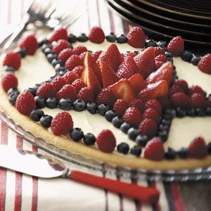 Star-Spangled Fruit Tart Recipe Star-Spangled Fruit Tart Recipe