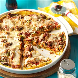 Crazy-Crust Sausage Pizza Recipe Crazy-Crust Sausage Pizza Recipe