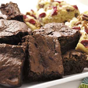 Lightened-Up Fudgy Brownies Recipe Lightened-Up Fudgy Brownies Recipe