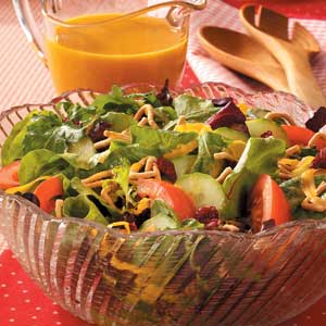 Tossed Salad with Carrot Dressing Recipe Tossed Salad with Carrot Dressing Recipe