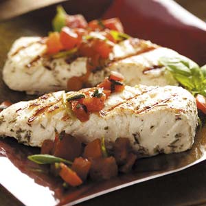 Halibut with Basil Tomato Sauce Recipe Halibut with Basil Tomato Sauce Recipe