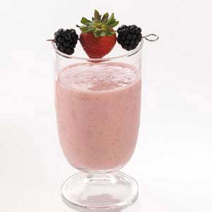 Double-Berry Smoothies Recipe Double-Berry Smoothies Recipe