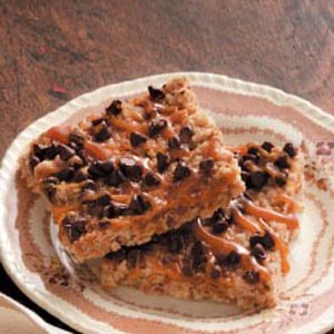 Caramel-Chocolate Crunch Bars Recipe Caramel-Chocolate Crunch Bars Recipe