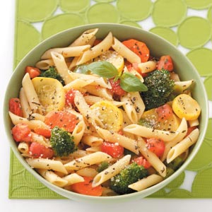 Pasta with Fresh Vegetables Recipe | Taste of Home