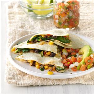 Black Bean 'n' Corn Quesadillas Recipe Black Bean 'n' Corn Quesadillas Recipe