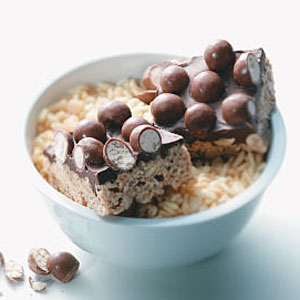 Chocolate Malt Crispy Bars Recipe Chocolate Malt Crispy Bars Recipe