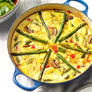 Asparagus-Mushroom Frittata Recipe Asparagus-Mushroom Frittata Recipe