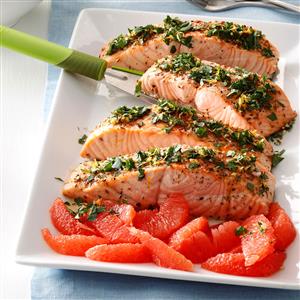 Grapefruit-Gremolata Salmon Recipe Grapefruit-Gremolata Salmon Recipe