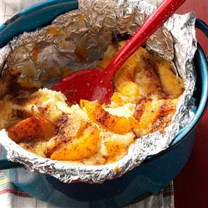 Campfire Peach Cobbler Recipe Campfire Peach Cobbler Recipe