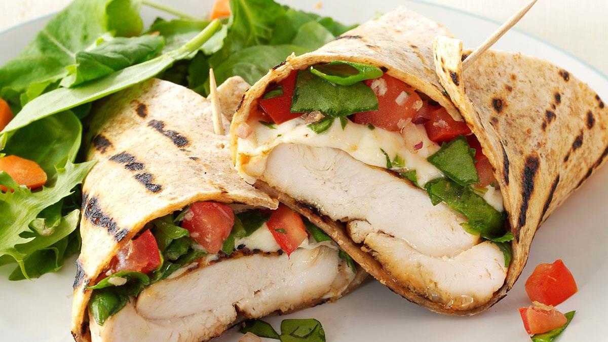 Bruschetta Chicken Wraps Recipe Taste Of Home