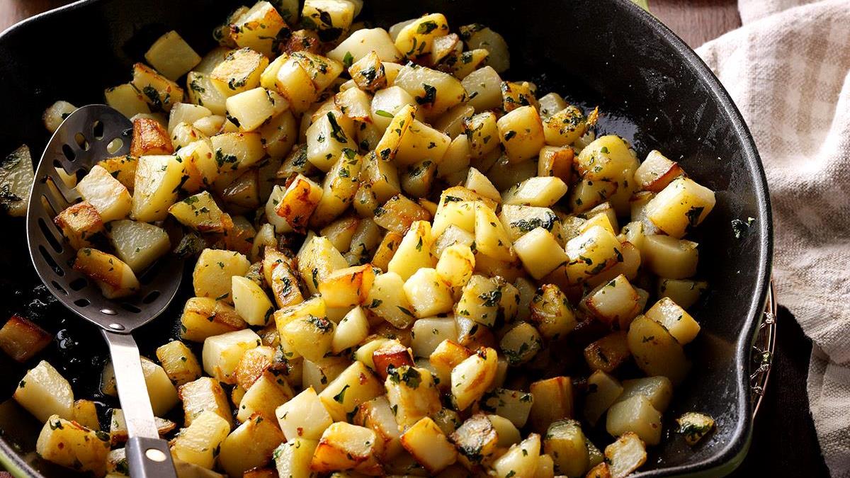 Image of Potatoes and cilantro