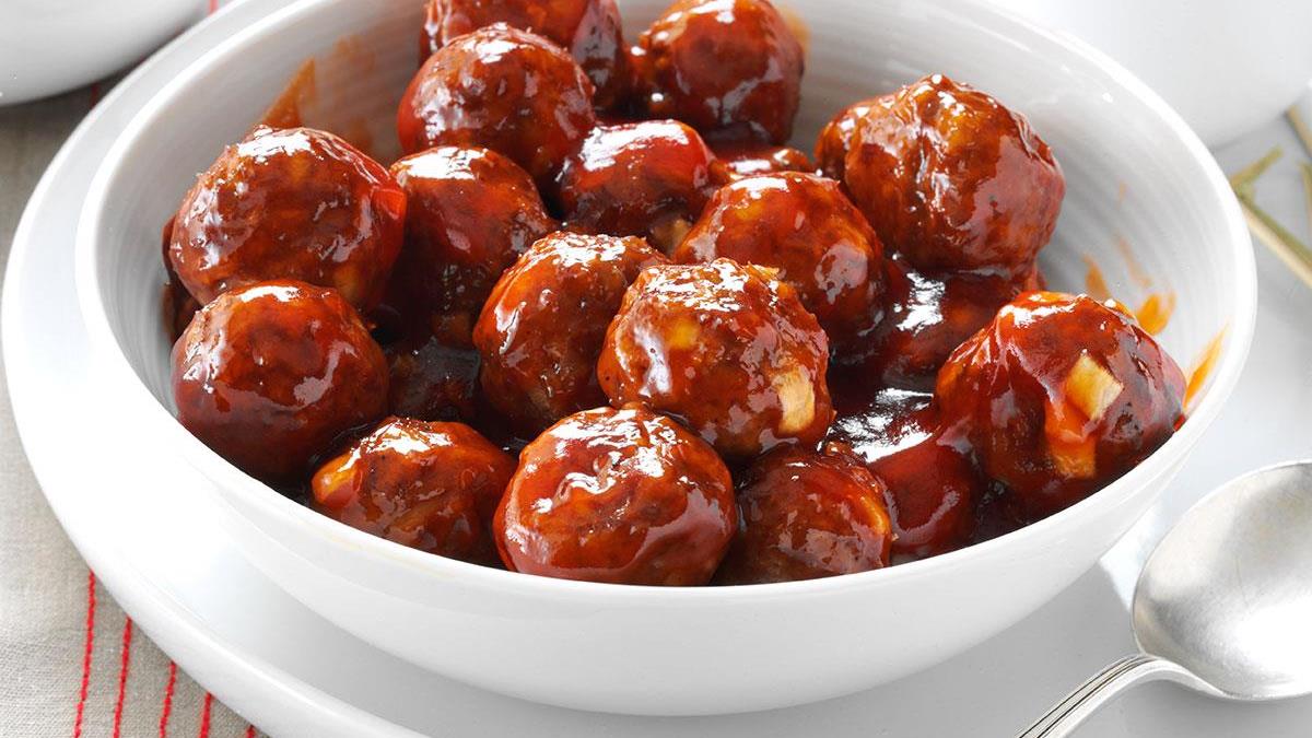 Meatballs In Barbecue Sauce Recipe Taste Of Home