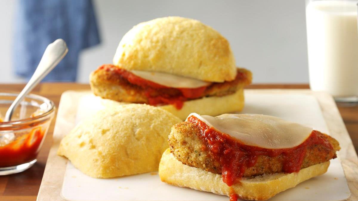 Parmesan Chicken Sandwiches Recipe How To Make It Taste Of Home