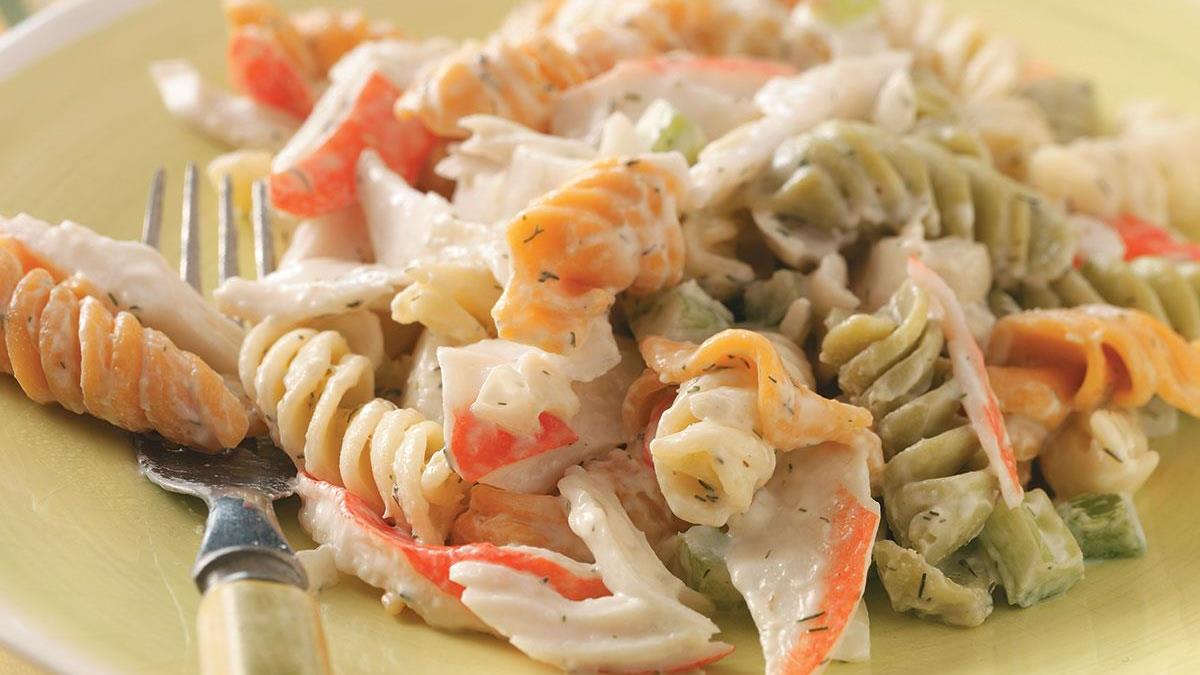 Pasta Crab Salad Recipe How To Make It Taste Of Home