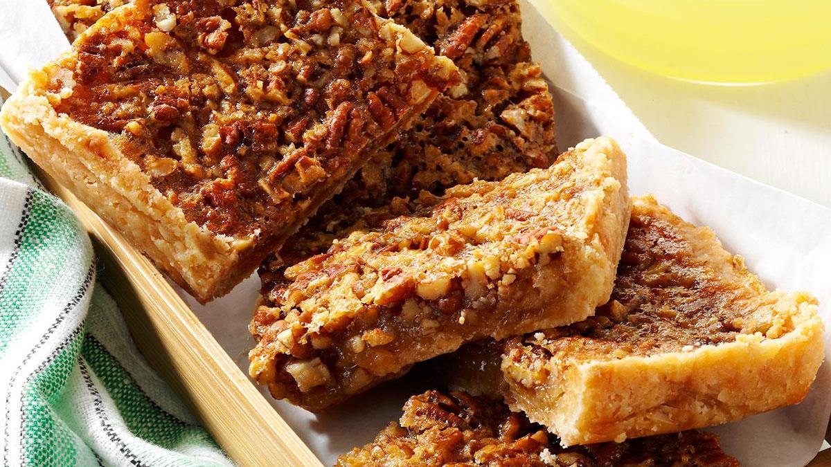 Pecan Pie Bars For A Crowd Recipe Taste Of Home