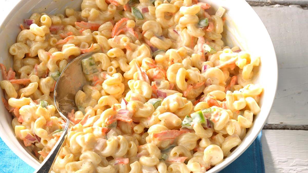 Sweet Macaroni Salad Recipe How To Make It Taste Of Home