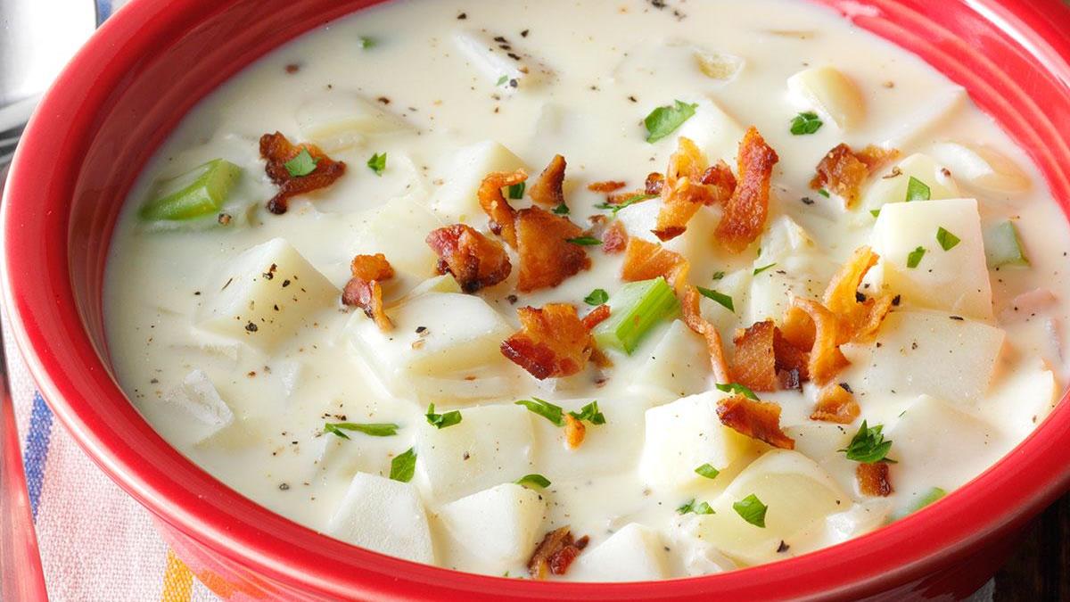 Potato Bacon Chowder Recipe Taste Of Home