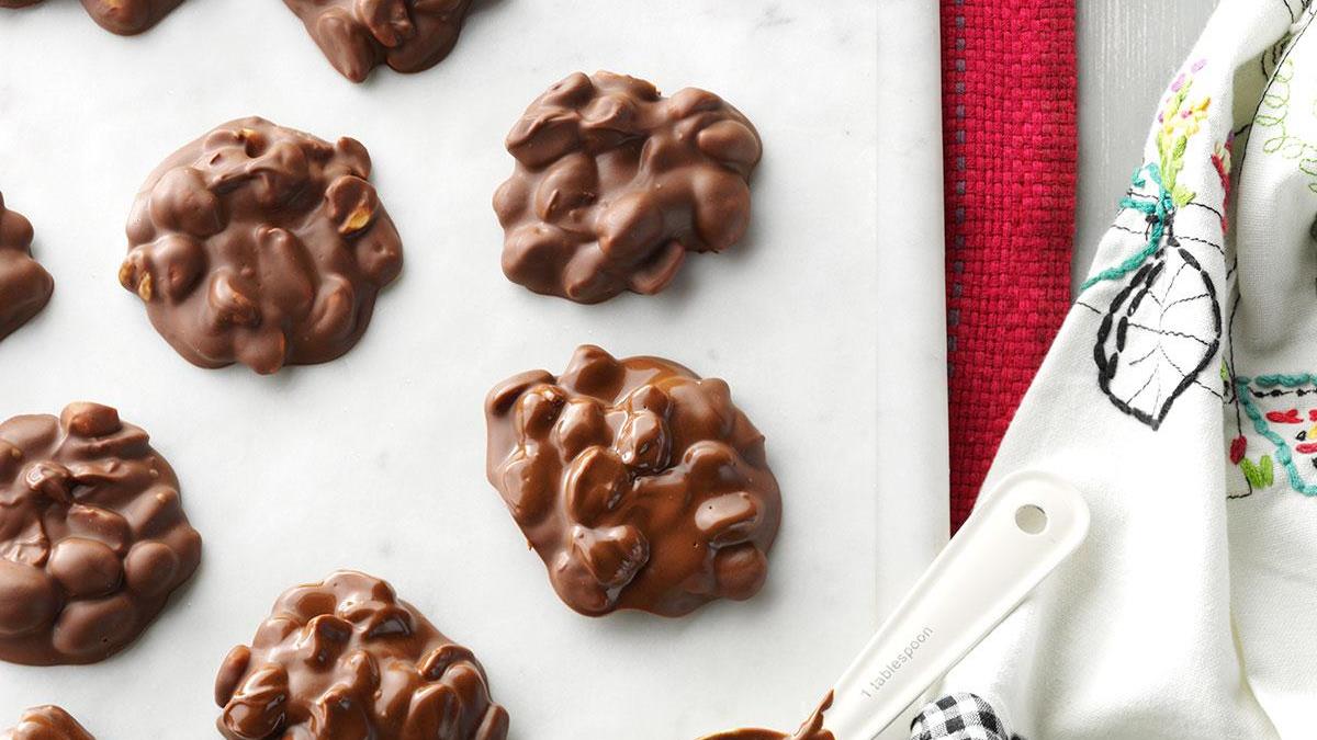 Chocolaty Peanut Clusters Recipe Taste Of Home