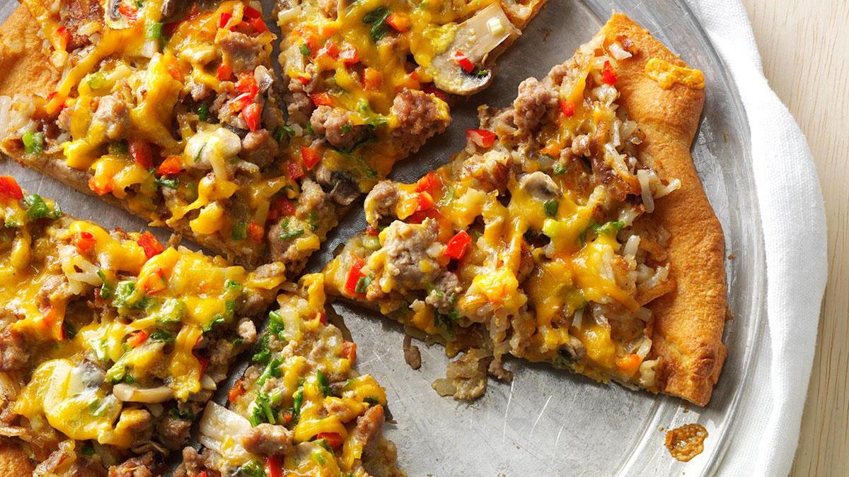 Sausage And Egg Pizza Recipe Taste Of Home