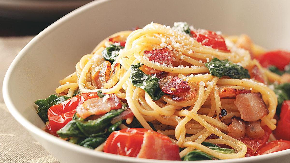 Bacon & Tomato Spaghetti Recipe: How to Make It
