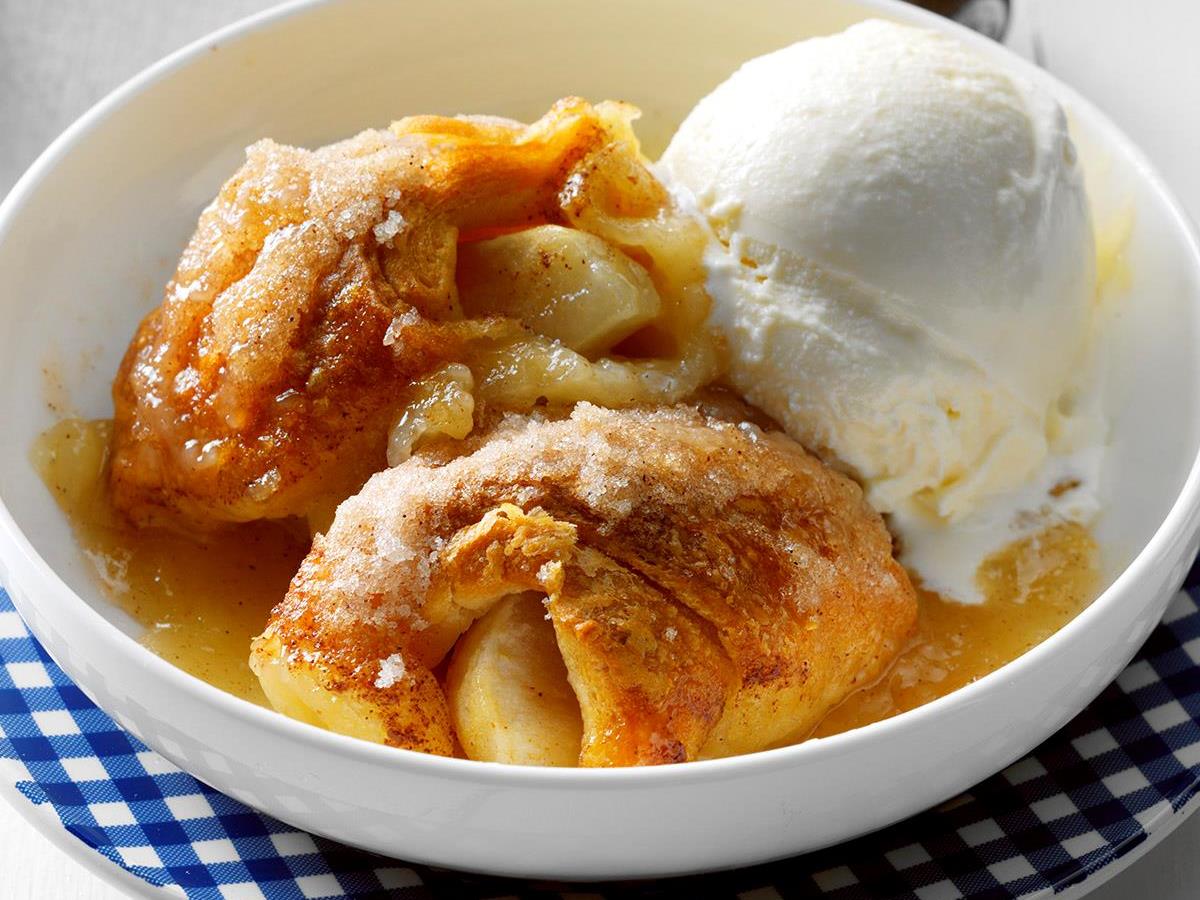 Apple Dumpling Bake Recipe How To Make It Taste Of Home
