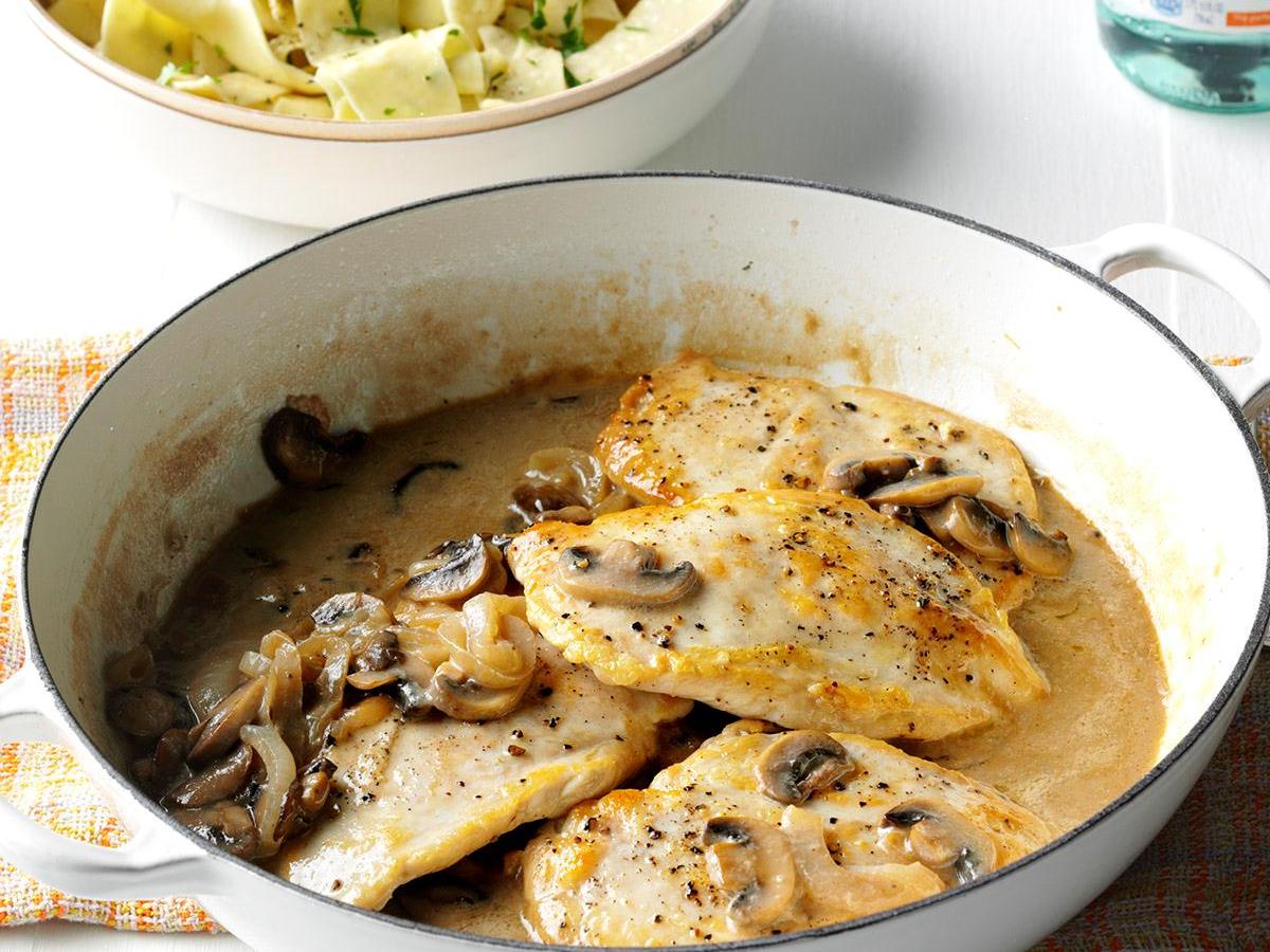 Contest Winning Chicken With Mushroom Sauce Recipe How To Make It Taste Of Home