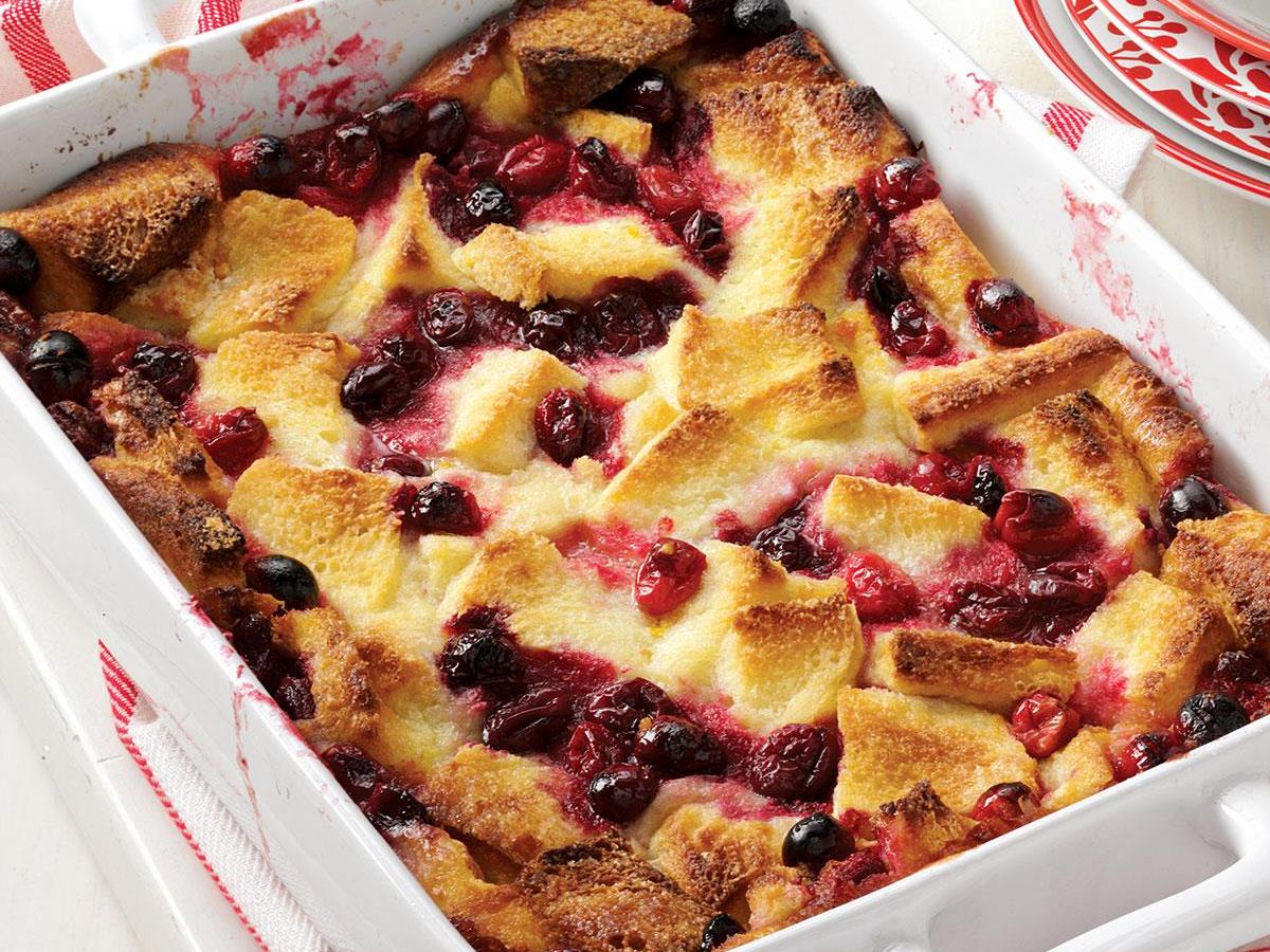 Cranberry Bread Pudding Recipe How To Make It Taste Of Home