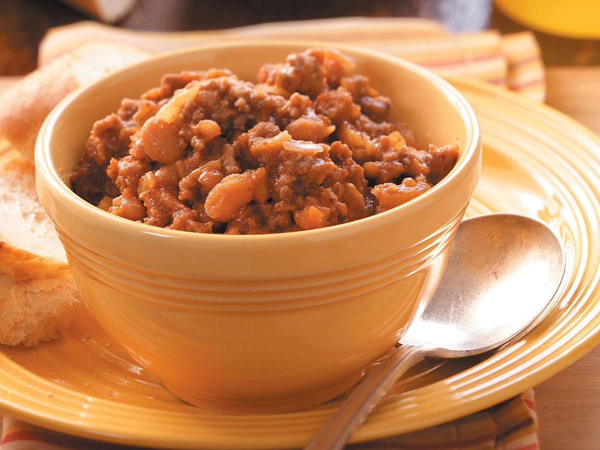 Ground Beef Baked Beans Recipe How To Make It Taste Of Home