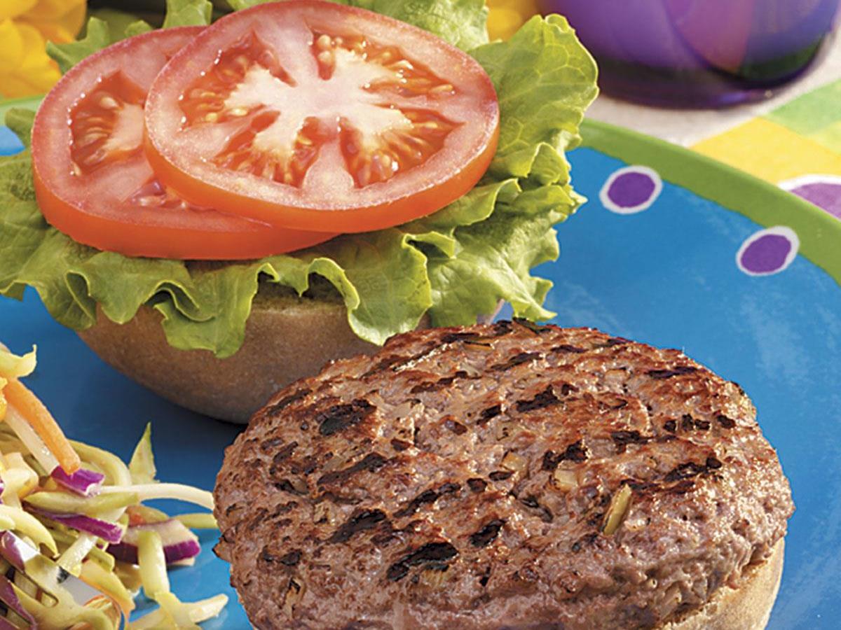 Hearty Backyard Burgers Recipe Taste Of Home