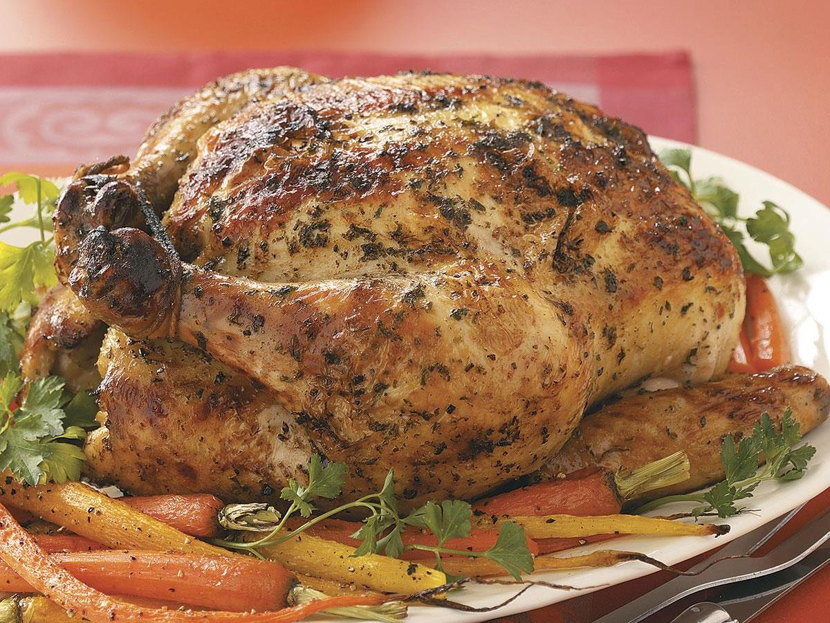 Herbed Roast Chicken Recipe How To Make It Taste Of Home