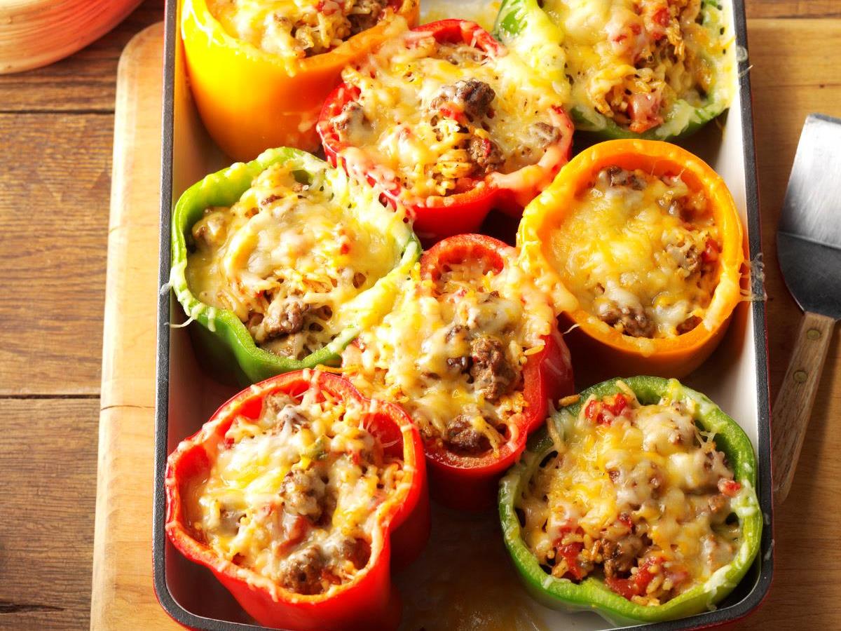 Mexican Stuffed Peppers Recipe How To Make It Taste Of Home