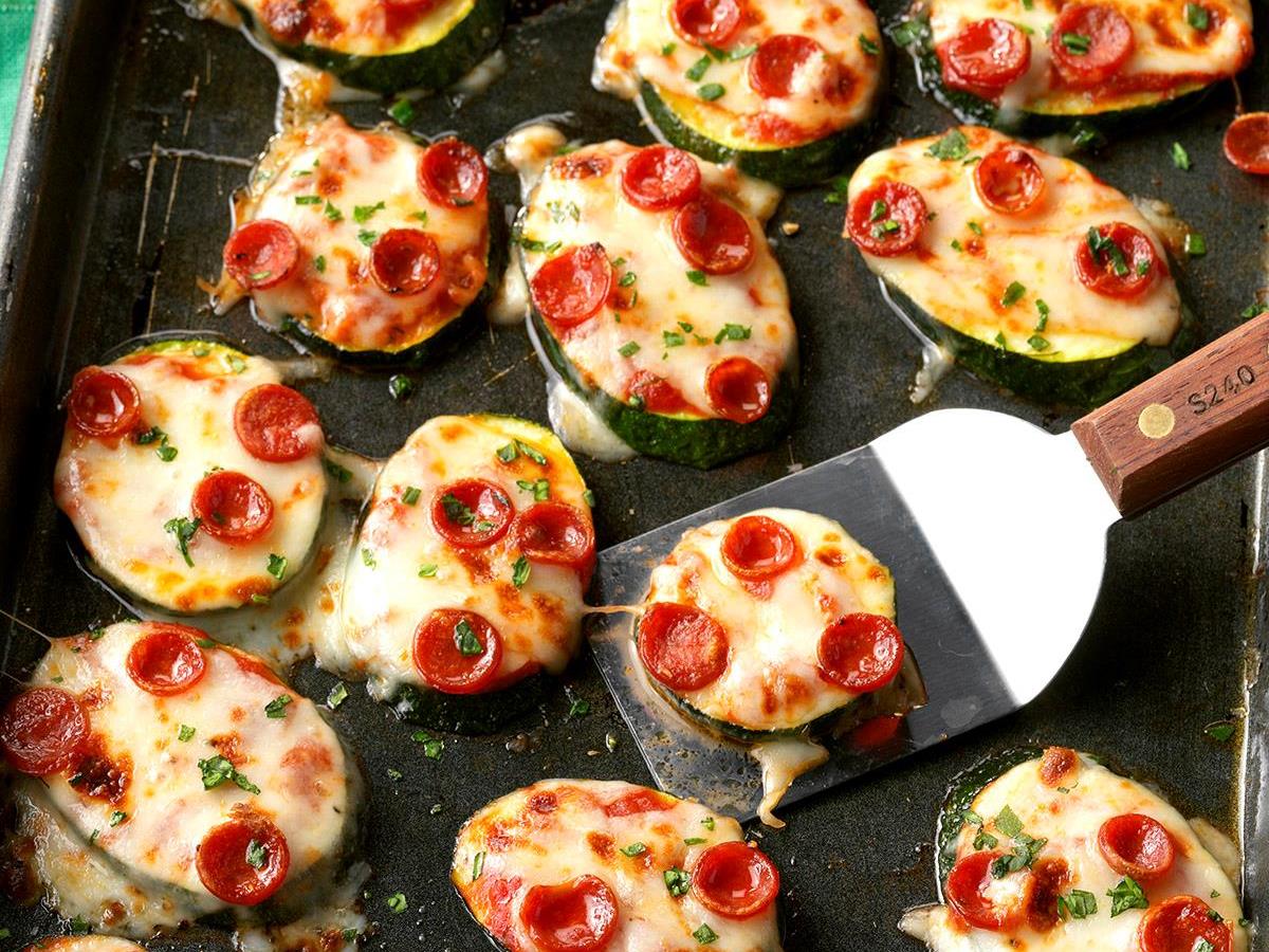Mini Zucchini Pizzas Recipe How To Make It Taste Of Home