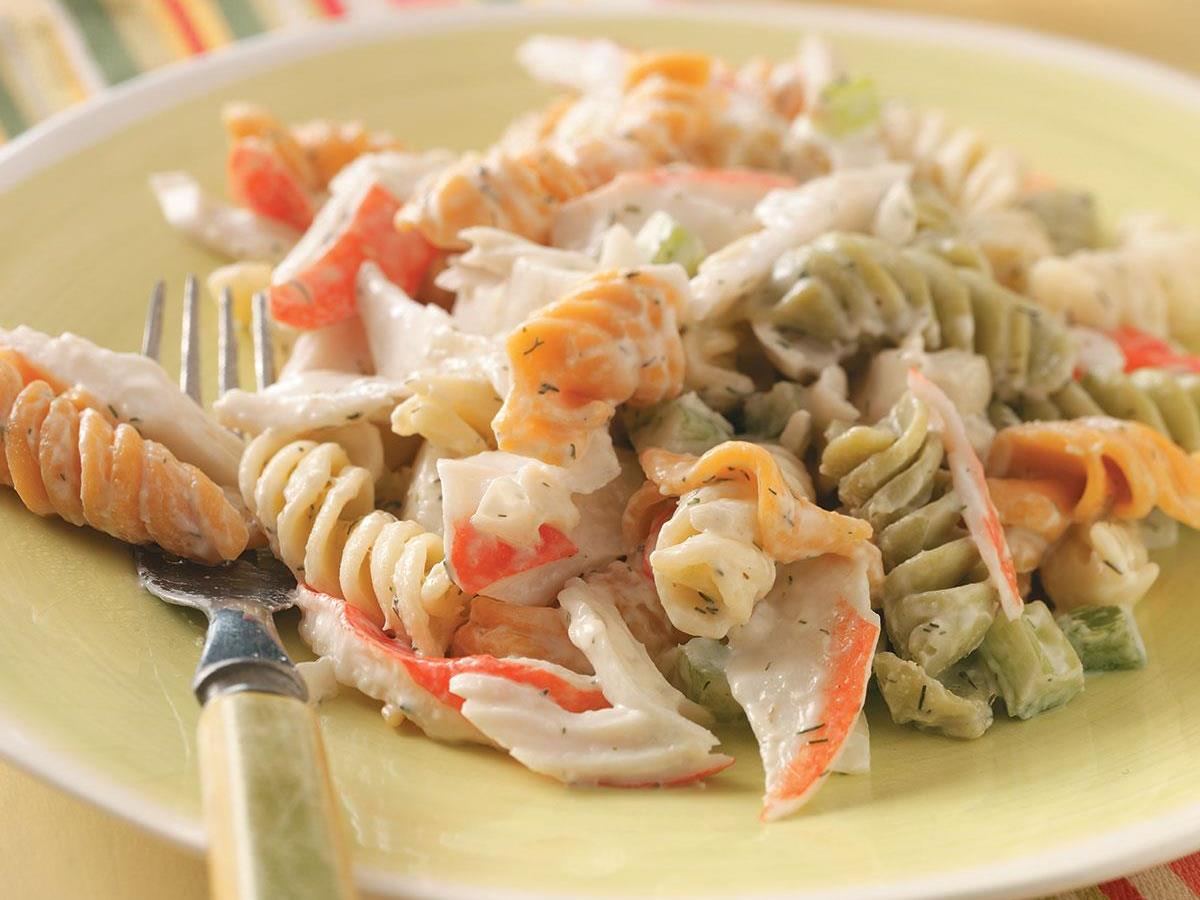 Pasta Crab Salad Recipe How To Make It Taste Of Home