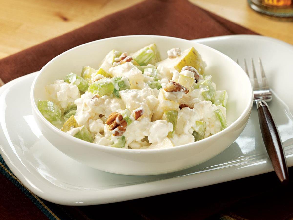 Pear Cottage Cheese Salad Recipe How To Make It Taste Of Home