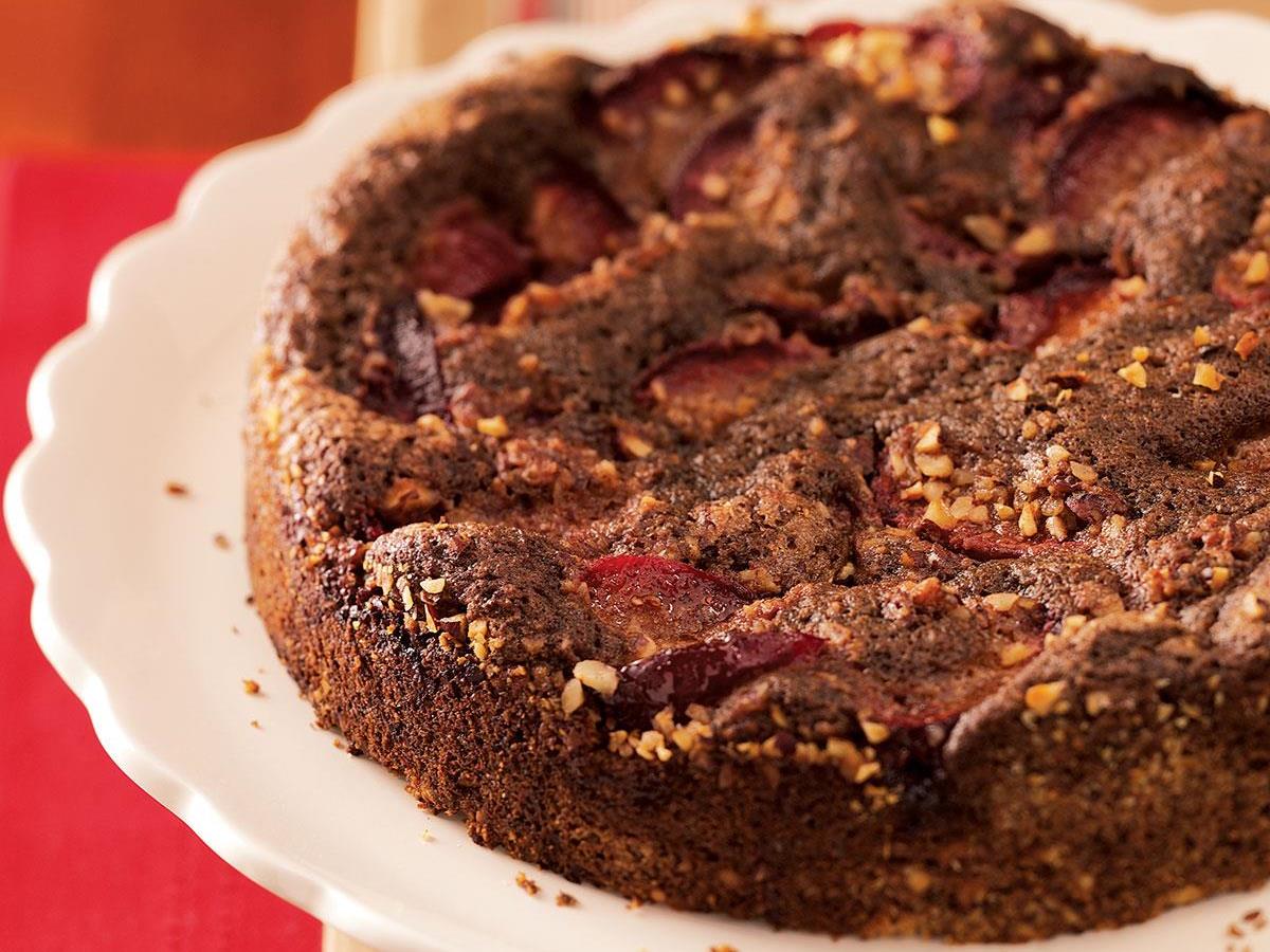 Plum-Topped Chocolate Kuchen Recipe: How to Make It | Taste of Home