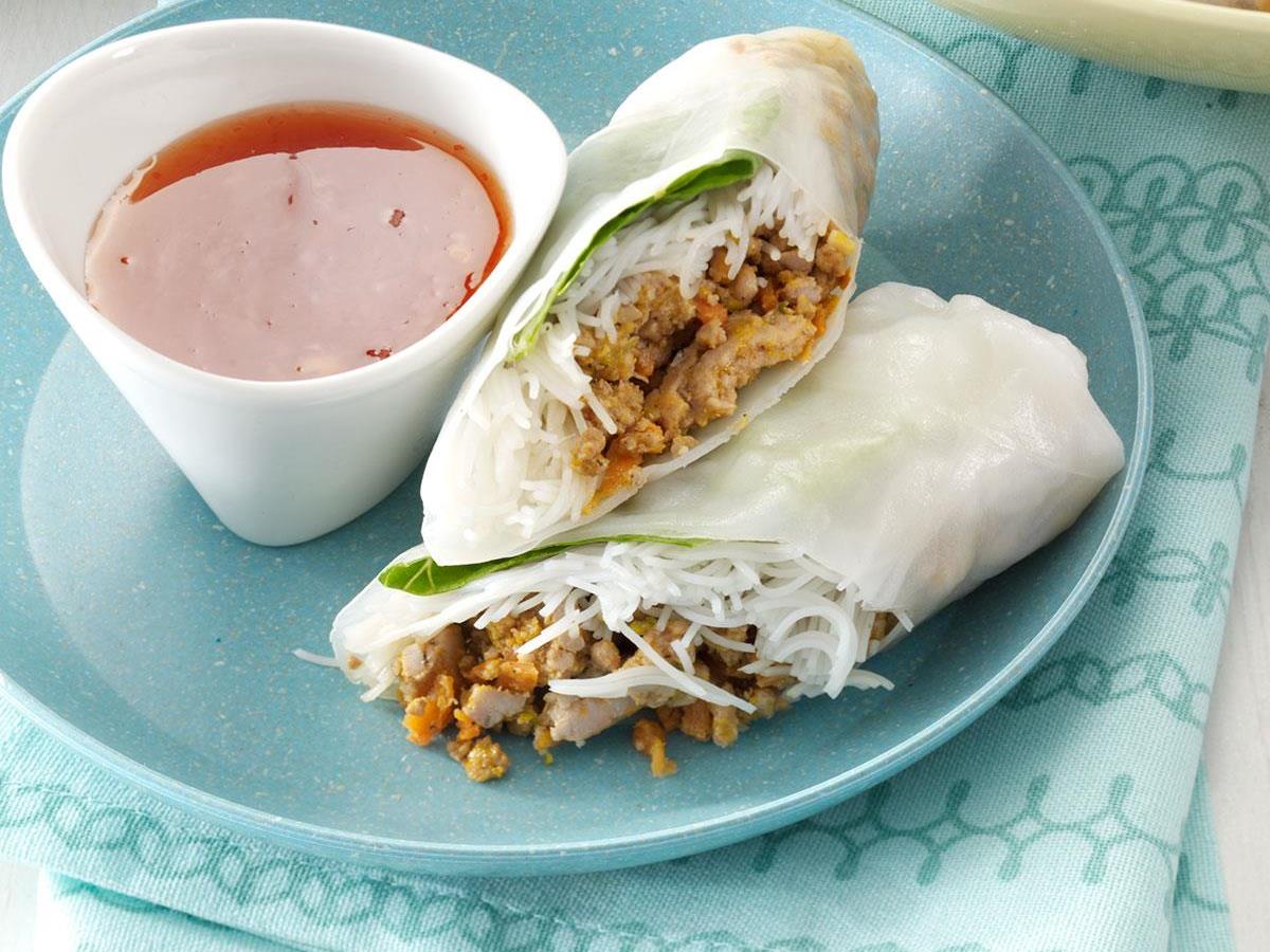 Pork Spring Rolls Recipe How To Make It Taste Of Home