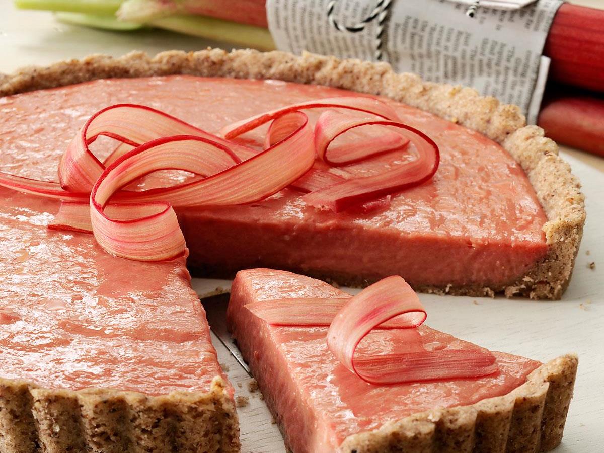 Rhubarb Tart With Shortbread Crust Recipe How To Make It Taste Of Home