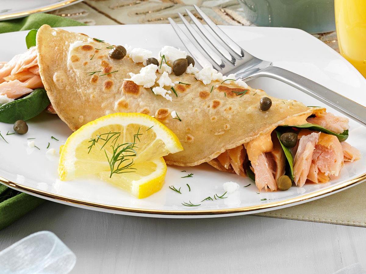 Salmon And Goat Cheese Crepes Recipe Taste Of Home