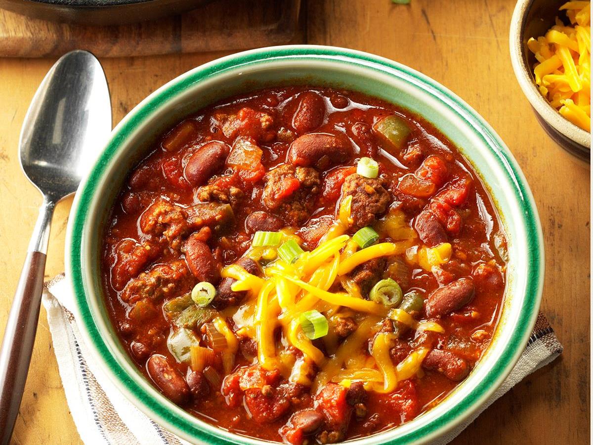 Slow Cooked Chili Recipe How To Make It Taste Of Home