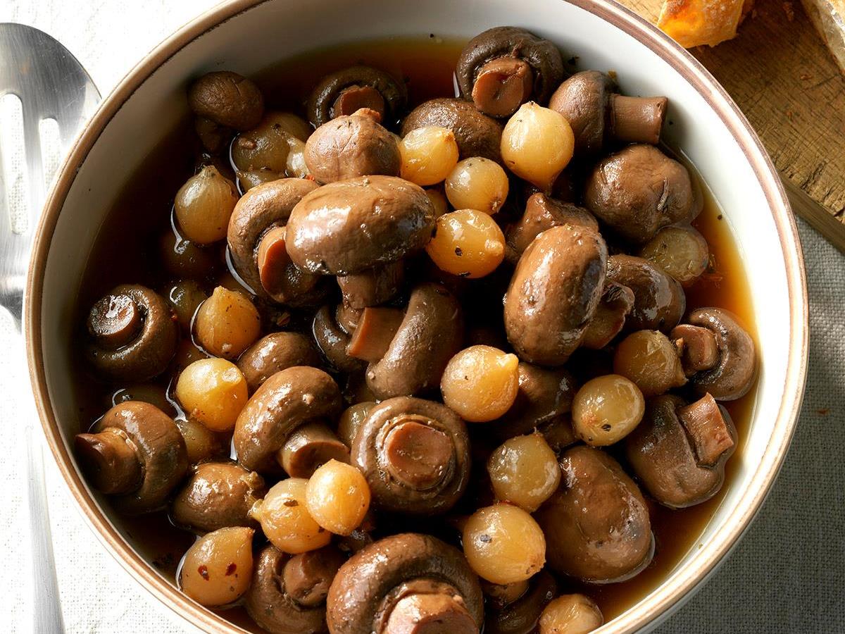 Slow Cooker Marinated Mushrooms Recipe Taste Of Home