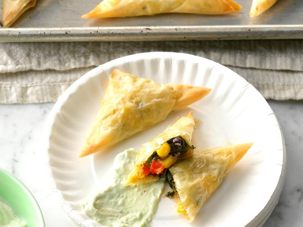 Southwest Spanakopita Bites Recipe Taste Of Home