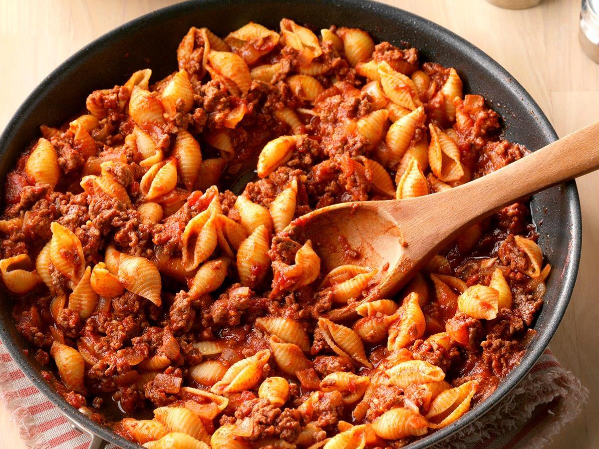 Stovetop Beef And Shells Recipe How To Make It Taste Of Home