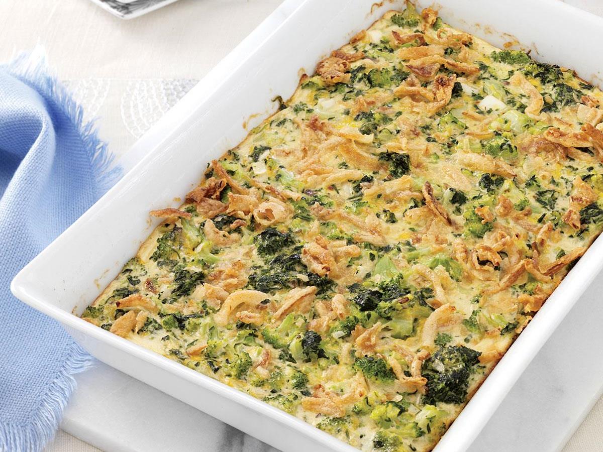 Supreme Green Vegetable Bake Recipe How To Make It Taste Of Home