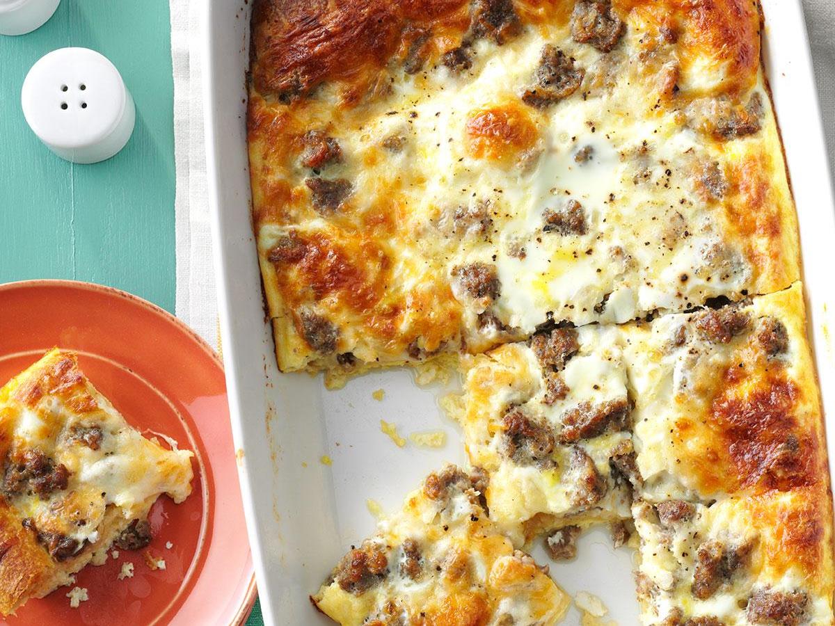 Sausage Crescent Roll Casserole Recipe Taste Of Home