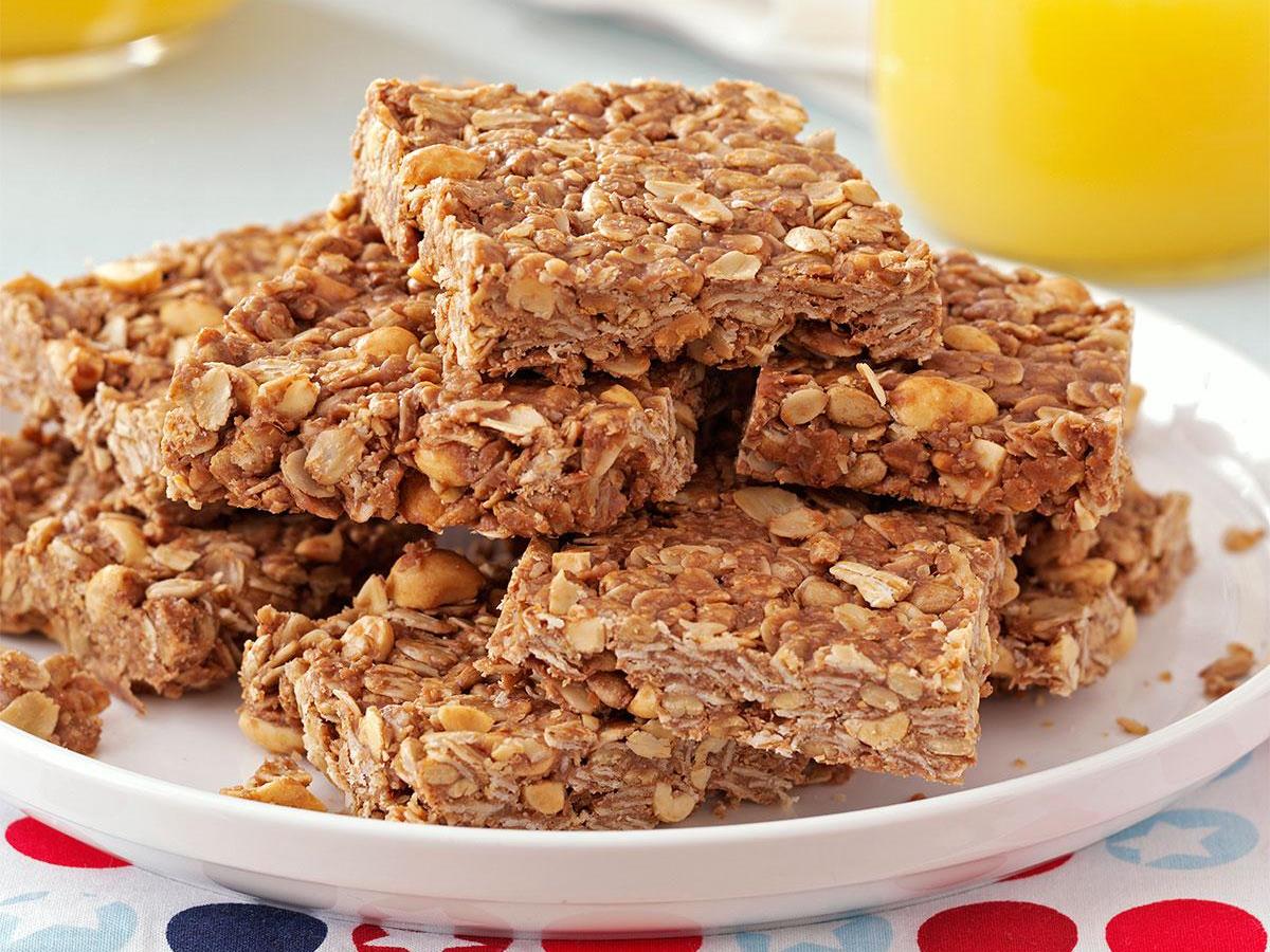 Chocolate Peanut Granola Bars Recipe Taste Of Home